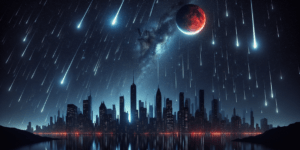 Comienza el 2025 en Nueva York con un espectáculo de meteoros y un brillante Marte en el cielo