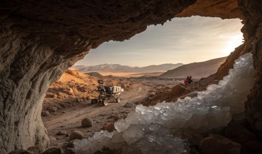 Los secretos de los cristales en cuevas marcianas y qué revelan sobre su historia pasada